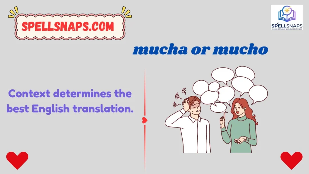 Mucha or Mucho In English