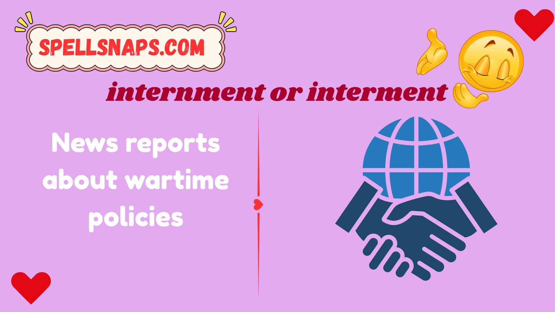 internment or interment