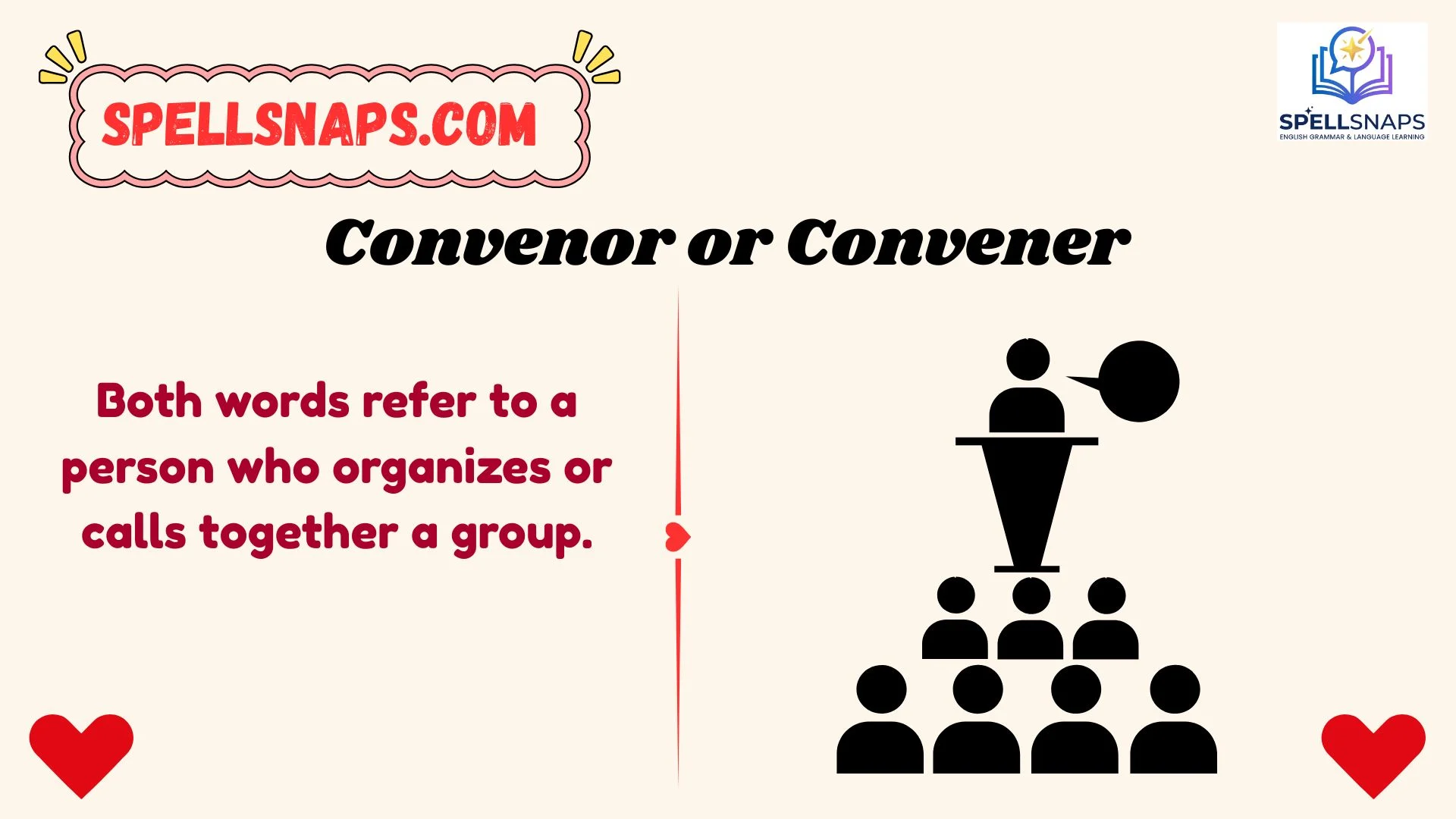 Convenor or Convener