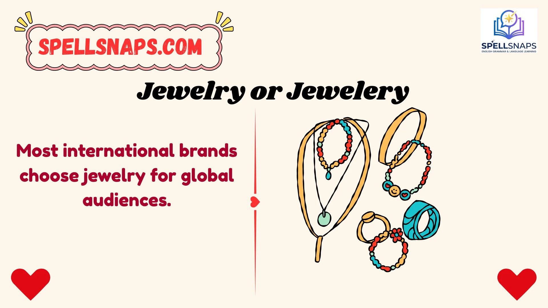 Jewelry or Jewelery