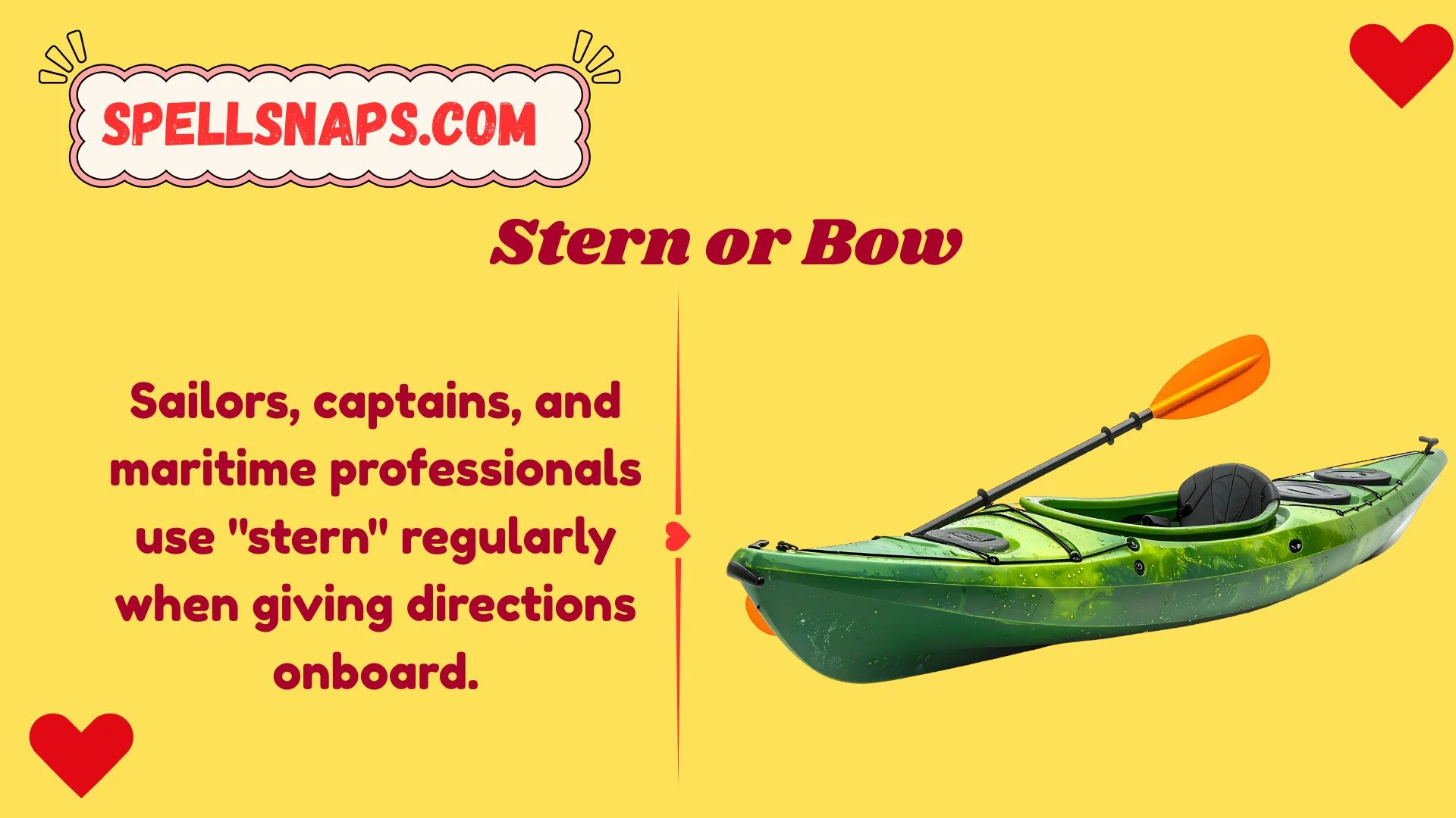 Stern or Bow