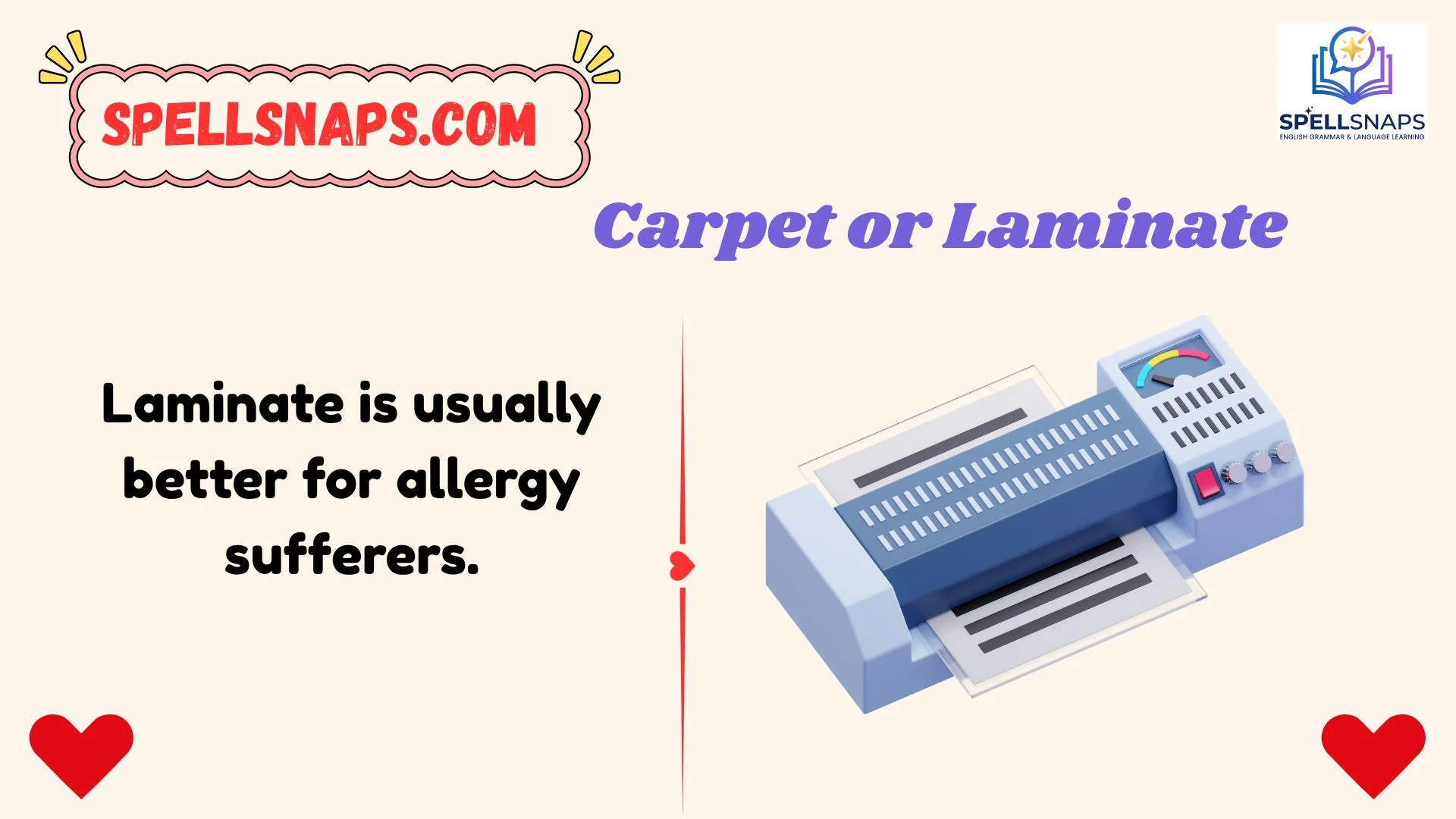 Carpet or Laminate