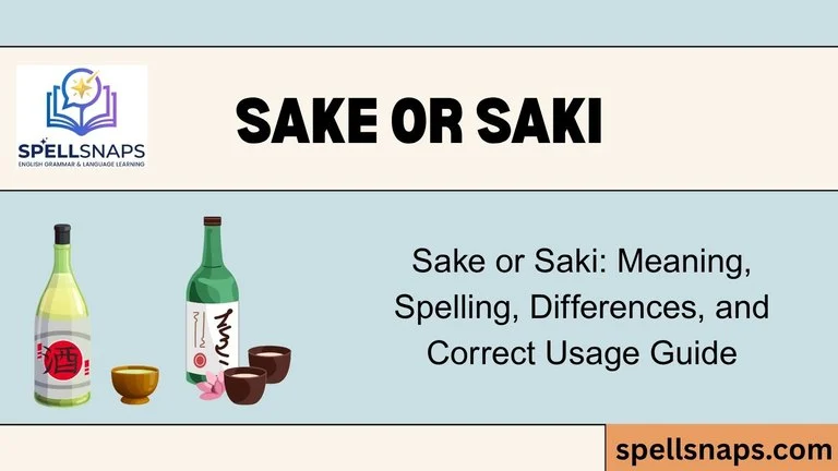 Sake or Saki